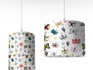 Πολύχρωμες Πεταλούδες Παιδικά Φωτιστικά οροφής [Ø 25 x 40 εκ.]