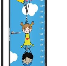 Παιδάκια Με Μπαλόνια Υψόμετρο Παιδικά Αυτοκόλλητα πόρτας 60 x 170 εκ.