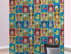 Mickey & Friends Παιδικά Παραβάν 80 x 180 εκ. [Δίφυλλο]