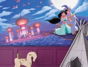 Jasmine and Aladdin! Παιδικά Ταπετσαρίες Τοίχου 100 x 100 εκ.